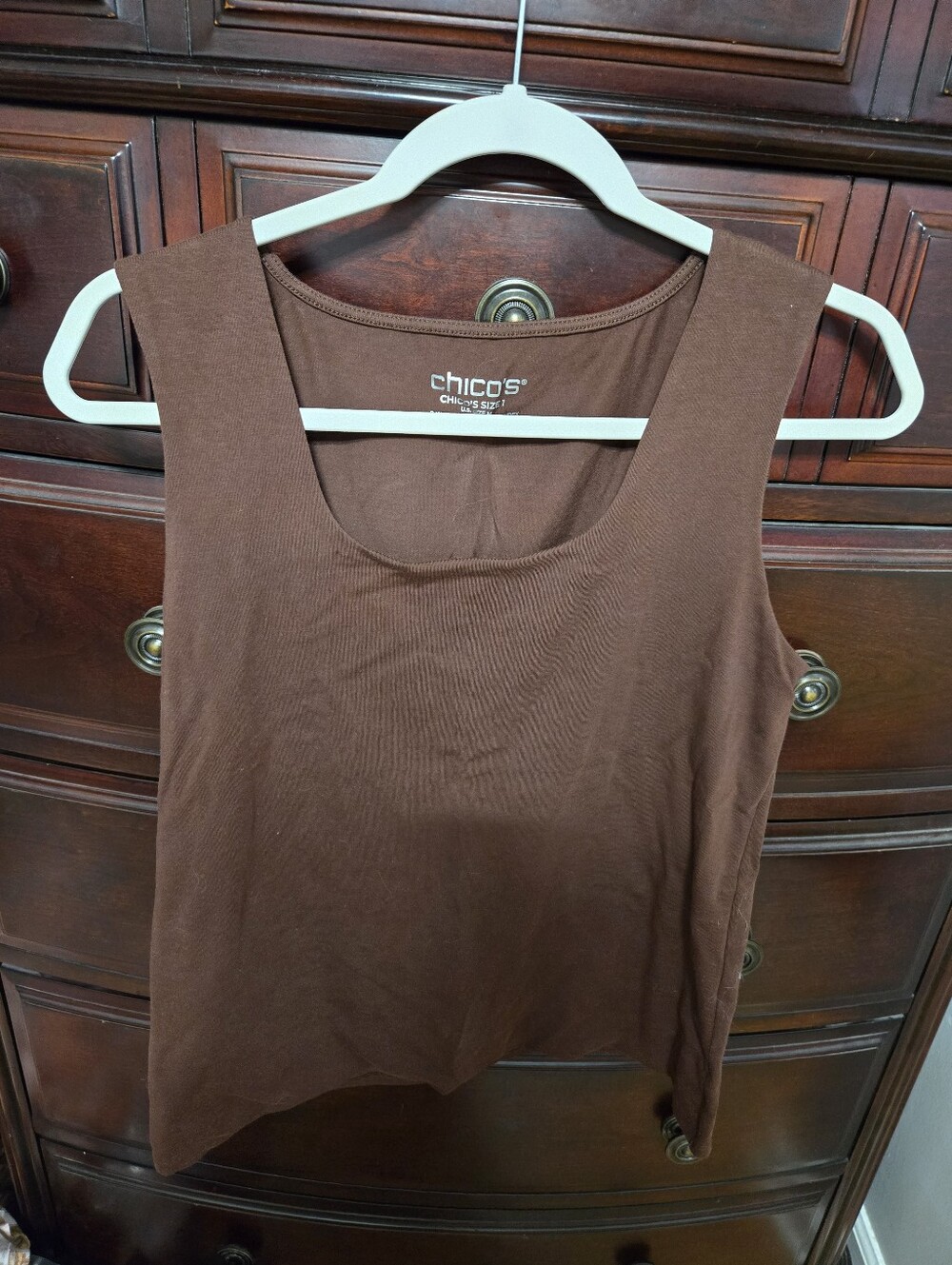 Chico's Brown Scoop Neck Tank